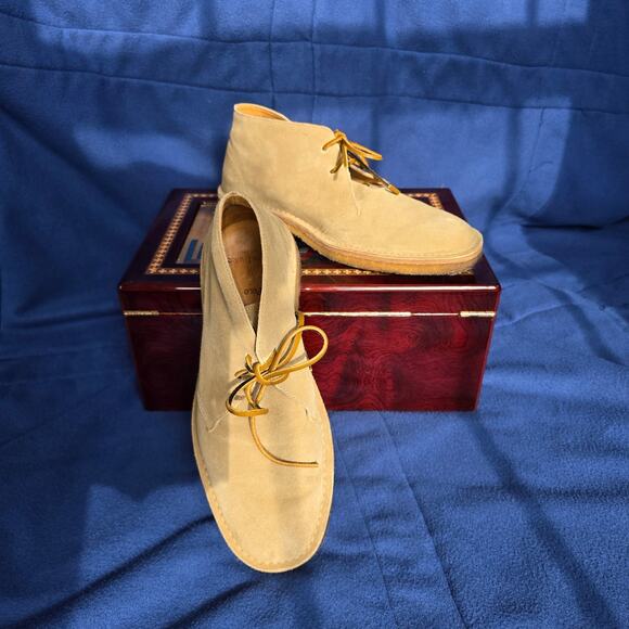 Polo Ralph Lauren Other - Ralph Lauren Polo Talan Chukka Boots 9.5D Brown Suede Leather Casual Men Shoes